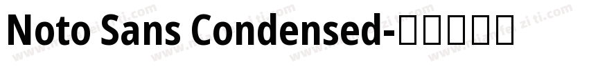Noto Sans Condensed字体转换